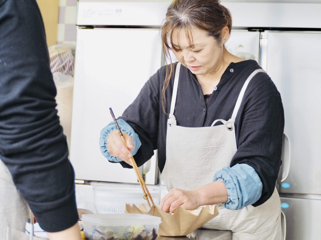 料理中